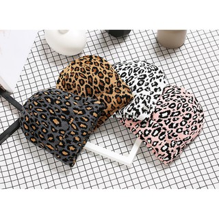 Mũ Len Beanie Họa Tiết Da Báo