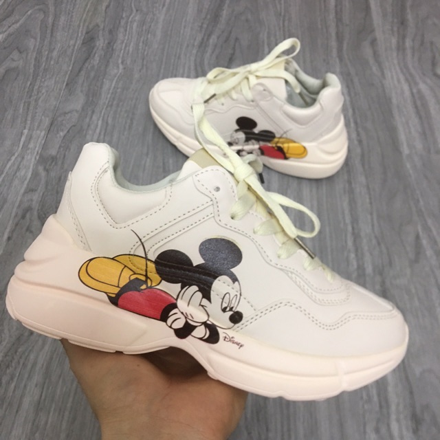 [FullBox &amp;Bill] Giầy thể thao chunky micky mầu kem 36-40.