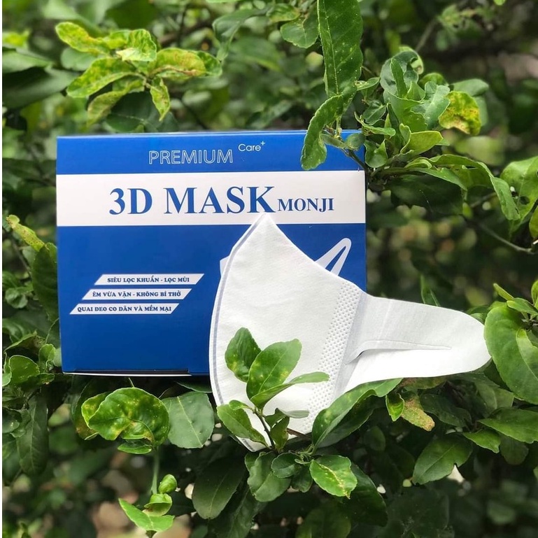 Khẩu Trang 3D Mask Monji công nghệ dập nhật bản hộp 50 cái