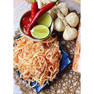 Mực hấp dừa xé sợi