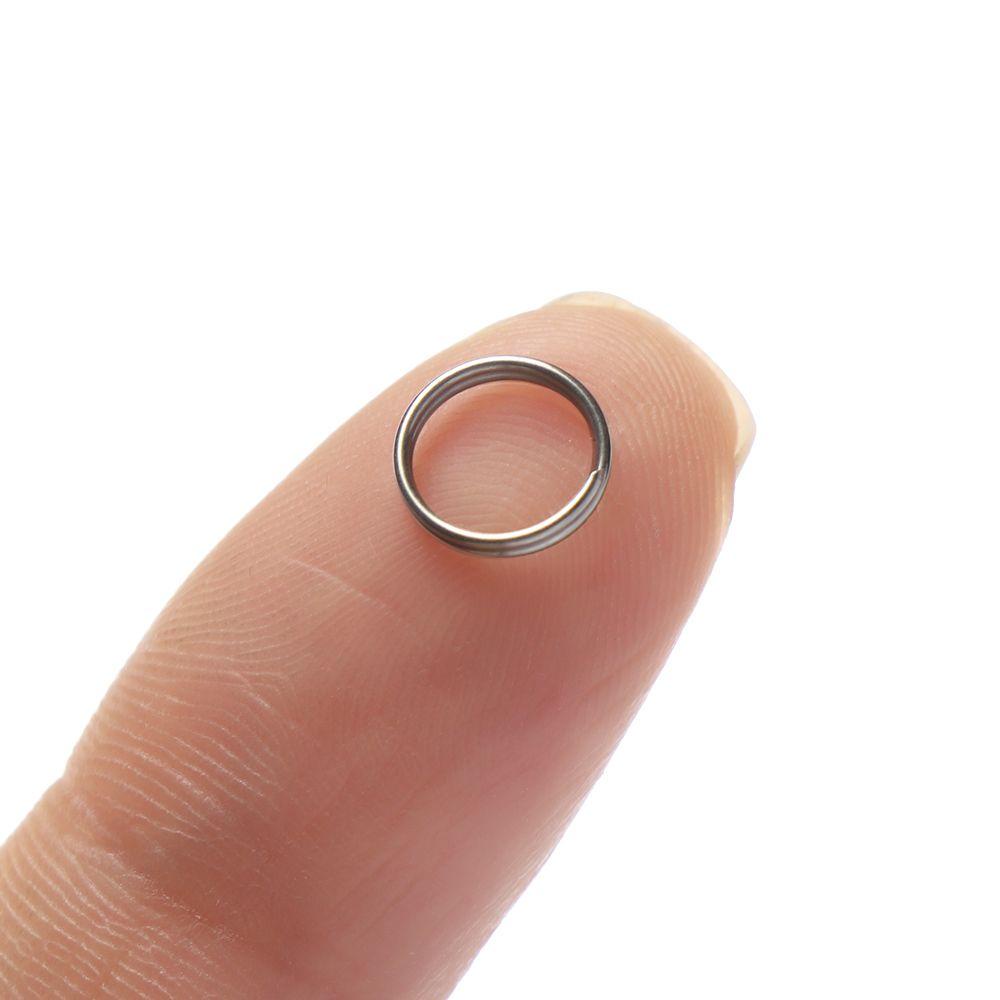 Set 50 Vòng Móc Khóa Bằng Hợp Kim Thép Không Gỉ Dùng Cắm Trại Ngoài Trời