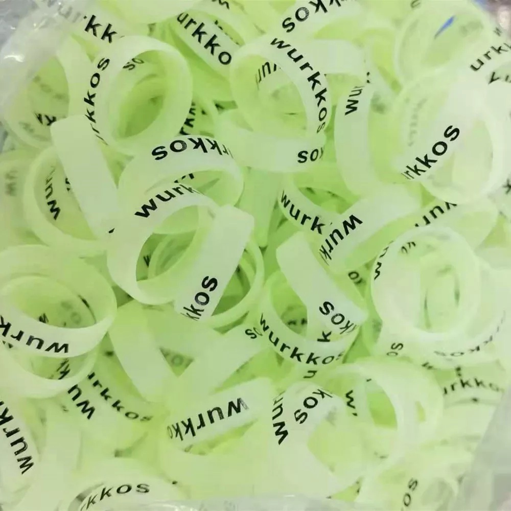 Bộ 2 vòng dạ quang WURKKOS silicon chống trượt 22mm trang trí đa công dụng