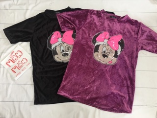 Đầm nhung thêu MICKEY kim sa