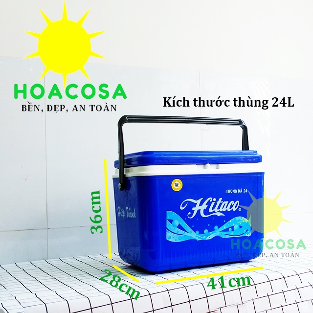 Thùng Đá Mini 16 Lít / 20 Lít / 24 Lít Hitaco- Tiện Lợi,Giữ Lạnh Tốt- Đồ Gia Dụng Hoacosa