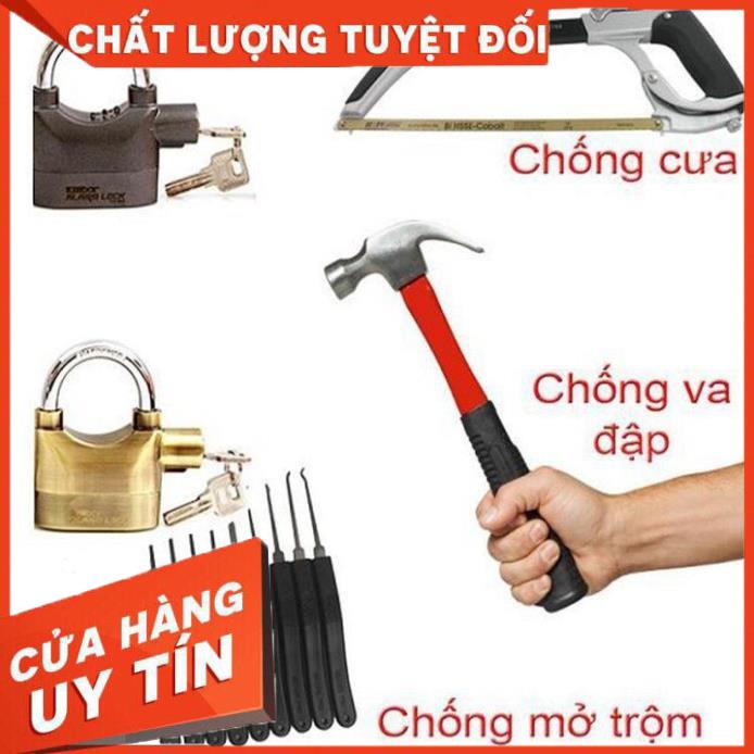 [ Bán Lẻ Giá Sỉ ] Khóa Chống Trộm, Khóa Cửa, Xe Máy, Tủ Cho Gia Đình Có Còi Hú Báo Động, Chống Cắt An Toàn Tuyệt Đối