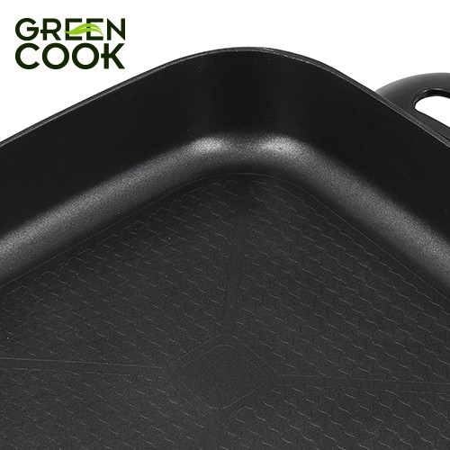 Lẩu, nướng điện nguyên khối chống dính 5L (30cm) Green Cook GCEH30 chuẩn Hàn Quốc - Hàng chính hãng