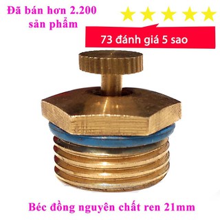 Béc phun sương bằng đồng nguyên chất hình cánh quạt ( ren ngoài 21mm) bán kính lên tới 6-8 mét ( 1 béc)