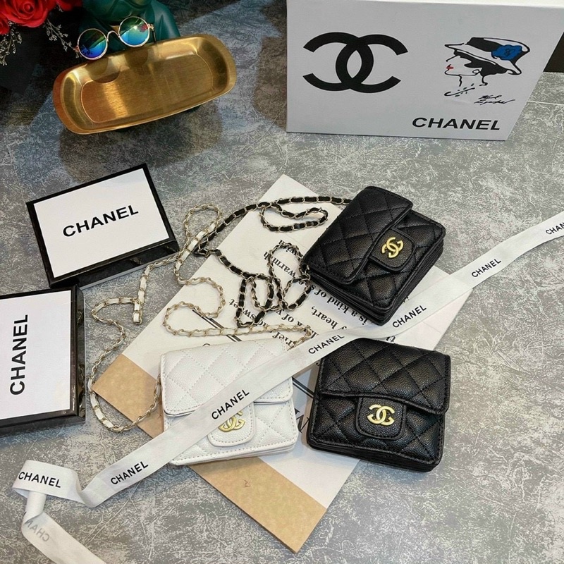 Ví X Đeo Chéo Nữ Mini, Ví Nữ Nhiều Ngăn Trần Trám