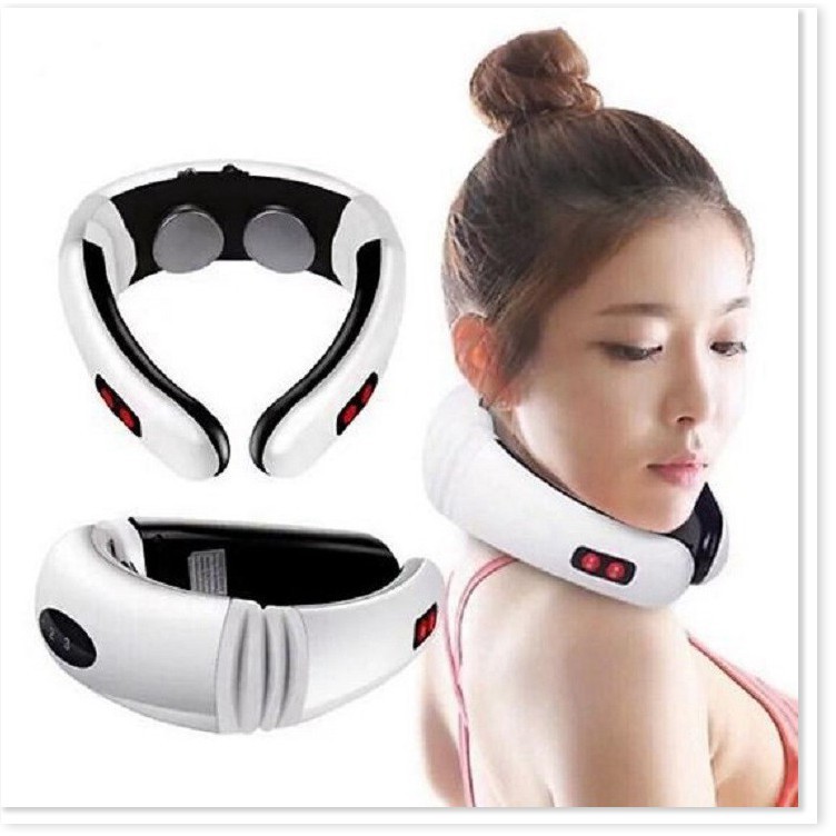 Máy mát xa cổ vai gáy - MÁY MASSAGE CỔ 3D XUNG ĐIỆN GIẢM ĐAU KẾT HỢP TRỊ LIỆU RỐI LOẠN TIỀN ĐÌNH