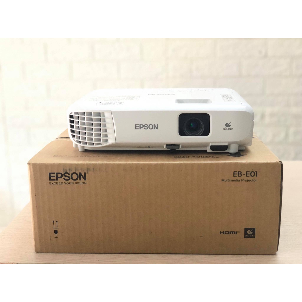 Máy Chiếu Epson EB-E01, Bảo Hành 2 Năm Thân Máy, Máy Sáng Đẹp, Sắc Nét