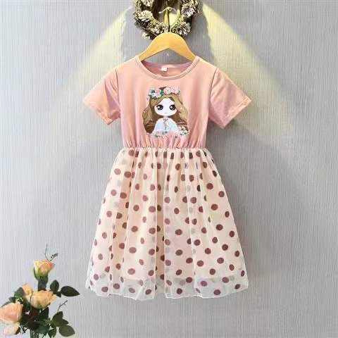 Đầm Bé Gái Đầm Thời Trang Mùa Hè Phong Cách Hàn Quốc Mới Cho Bé Gái Váy Bé Gái