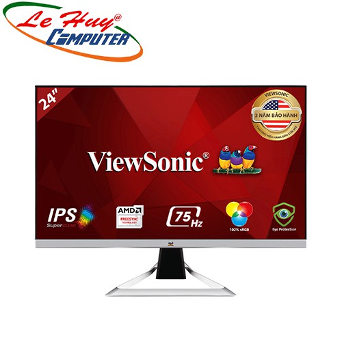 Màn hình máy tính ViewSonic VX2481-MH 24" IPS 75Hz