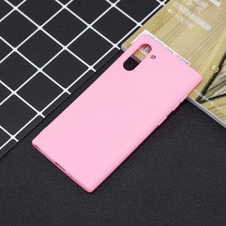 Casing Samsung Galaxy Note 8 9 10 Plus candy color soft silicone Phone Case