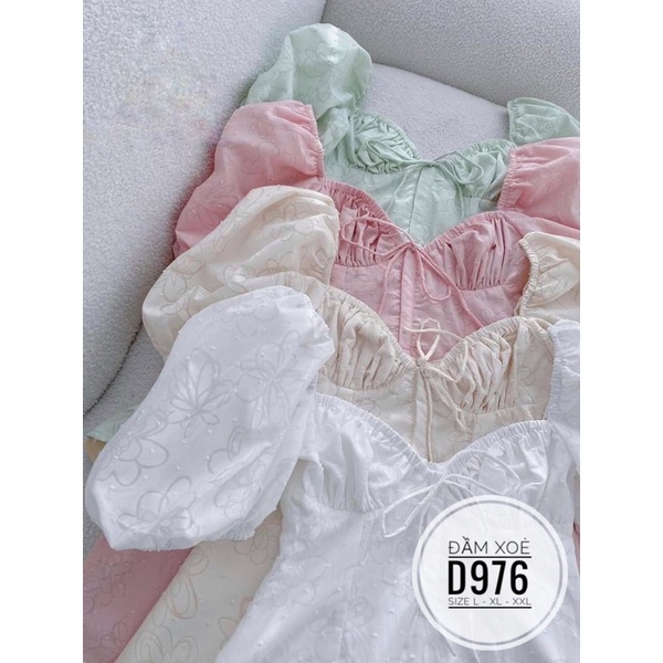 Bigsize Đầm ren hoa 55-95kg