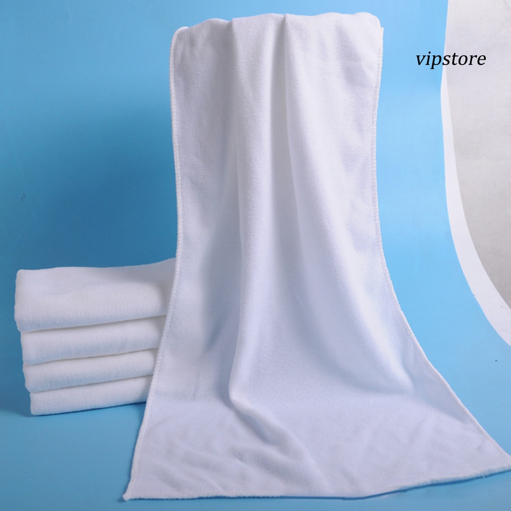 【VIP】 1 Pc White Soft Face Wash Towel， Home Hotel Bath Towel Washcloth Travel Hand Towel 30x70cm