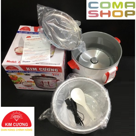 KC 1.2L - NỒI CƠM ĐIỆN KIM CƯƠNG NẮP RỜI 1.2L (3 NGƯỜI ĂN) BẢO HÀNH CHÍNH HÃNG 12 THÁNG