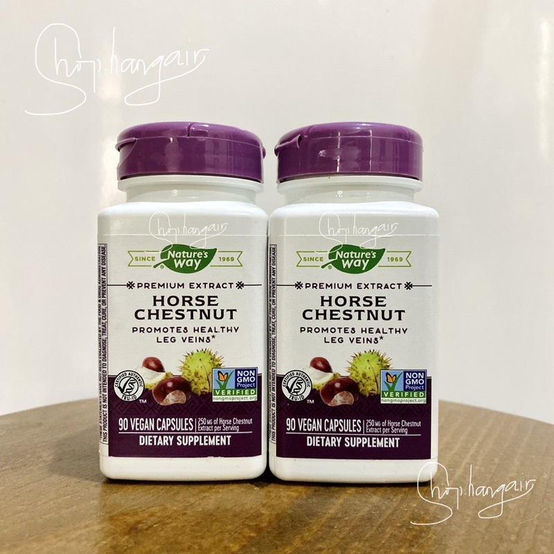 Viên uống cải thiện giãn tĩnh mạch Nature’s way horse chestnut 90v của Mỹ