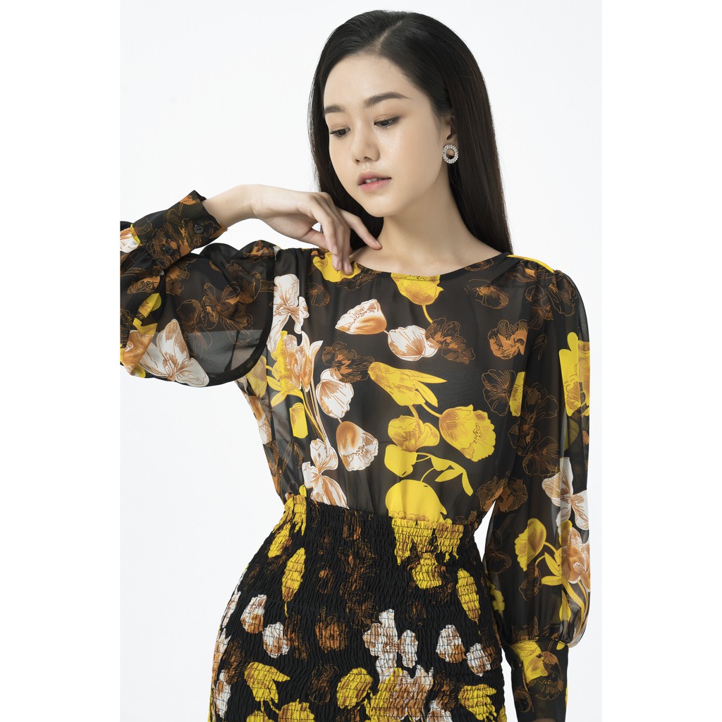 Đầm hoa 2 lớp IVY moda MS 48M4575 | BigBuy360 - bigbuy360.vn