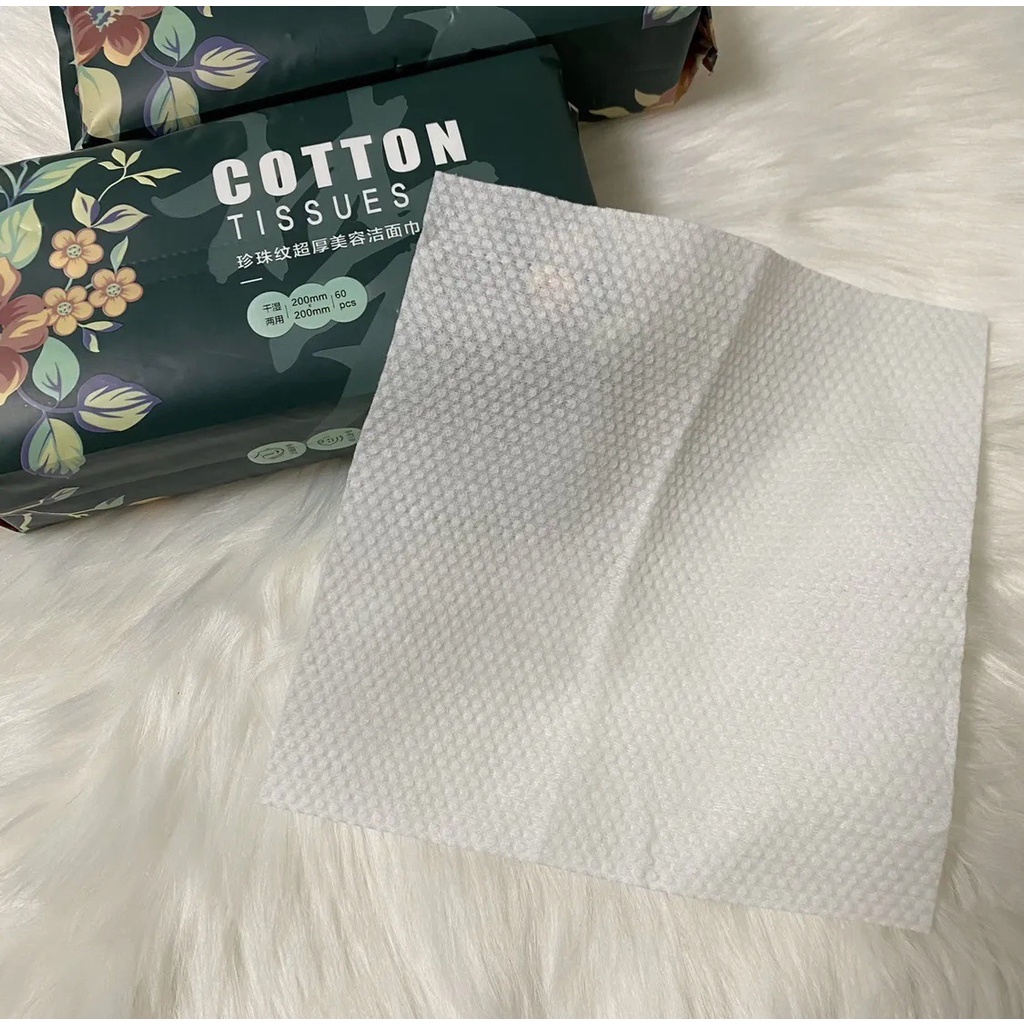 Khăn Mặt Bông Dùng Một Lần Gói 50 Tờ Mềm Mại Cho Mẹ Và Bé
