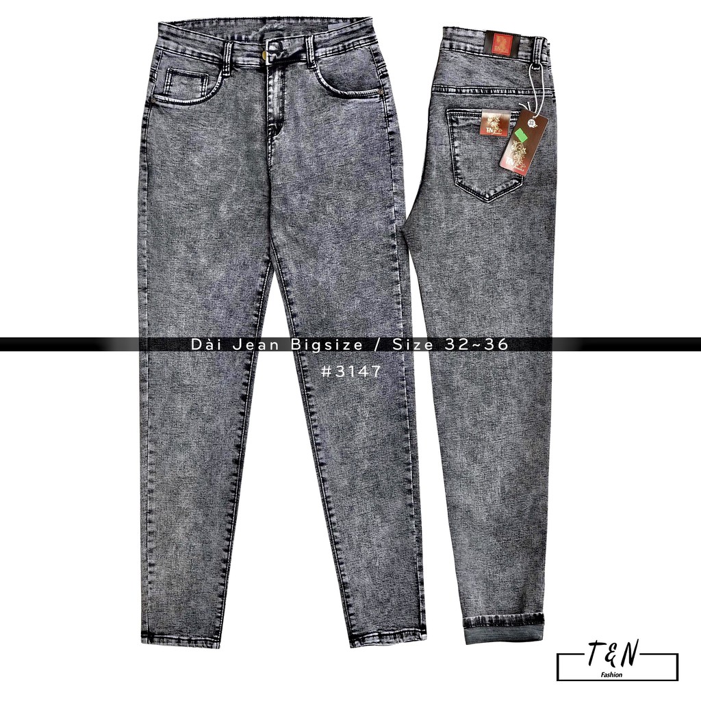 QUẦN JEAN DÀI SIZE ĐẠI CƠ BẢN 60-90KG | BigBuy360 - bigbuy360.vn