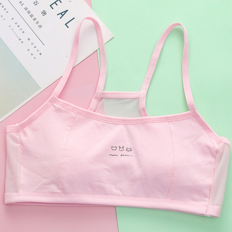 Haha Áo Lót Lưới Không Gọng Họa Tiết Hoạt Hình Thời Trang Mùa Hè Dành Cho Nữ Tuổi Teen