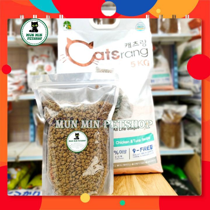 Thức ăn cho mèo [𝐌𝐀̂̃𝐔 𝐌𝐎̛́𝐈] Hạt Catsrang - túi chia 1kg, đảm bảo dinh dưỡng dễ tiêu hóa, cân bằng dinh dưỡng