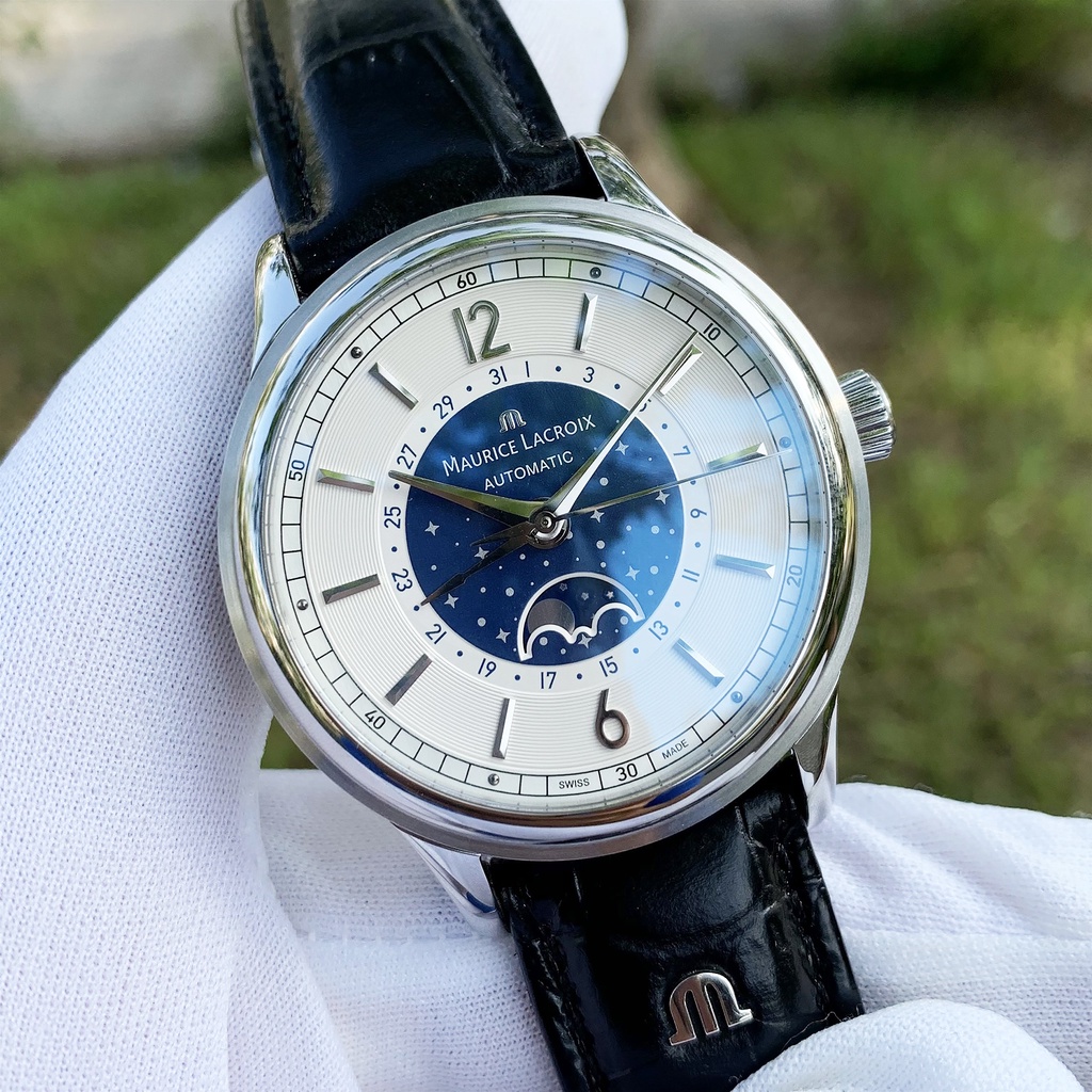 Đồng hồ Nam MAURICE LACROIX  Moonphase Automatic LC6168-SS001-122 [ Chính hãng ]