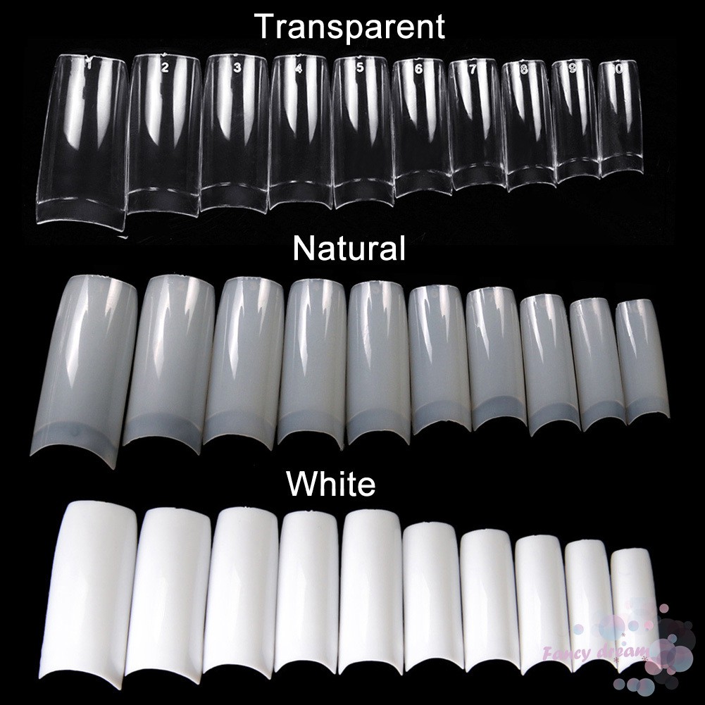 Set 100/500 móng tay giả chuyên dùng khi nối móng