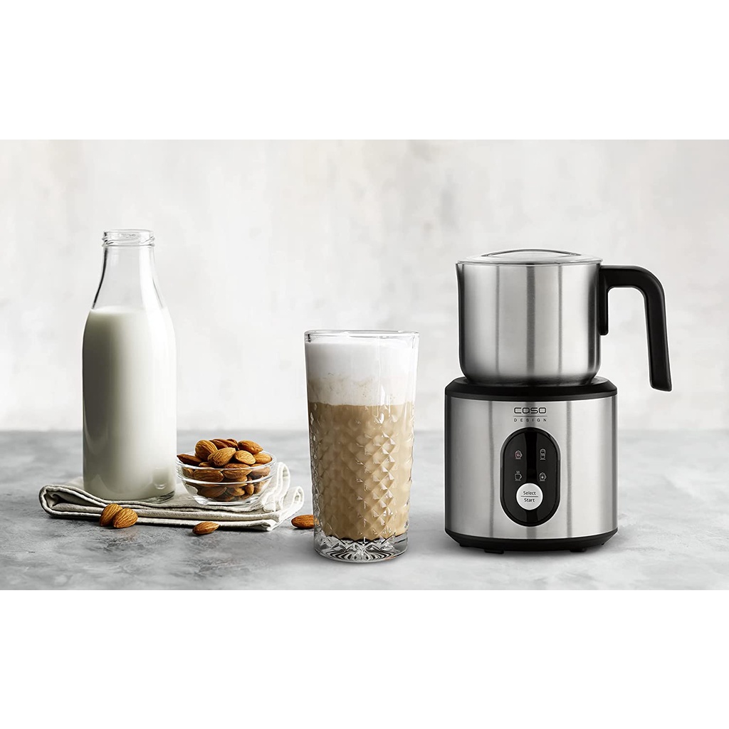 Máy tạo bọt sữa Caso 1666 Creme &amp; Choco Inox, máy đánh sữa tạo bọt nhập Đức chính hãng
