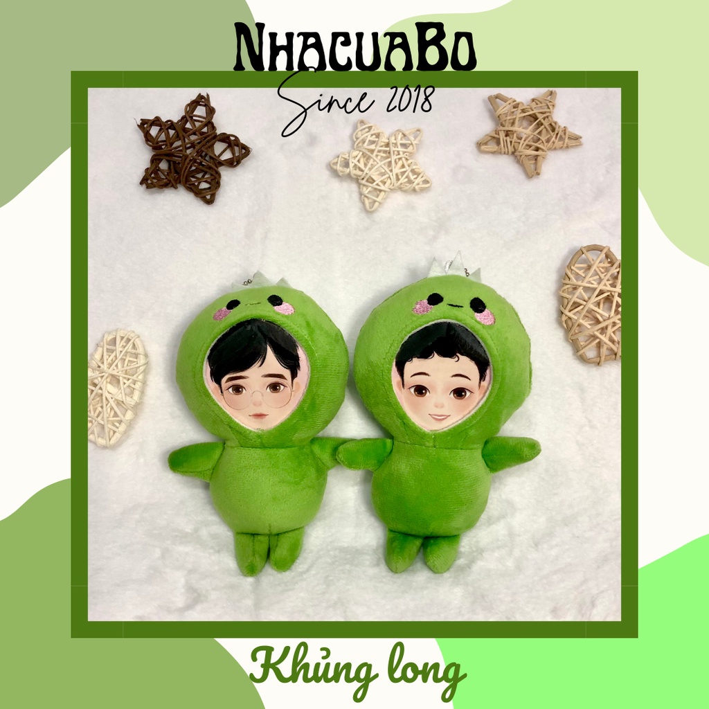 Gấu Bông In Ảnh Theo Yêu Cầu - Giá đã bao gồm ảnh - Khủng long - Nhacuabo_since2018