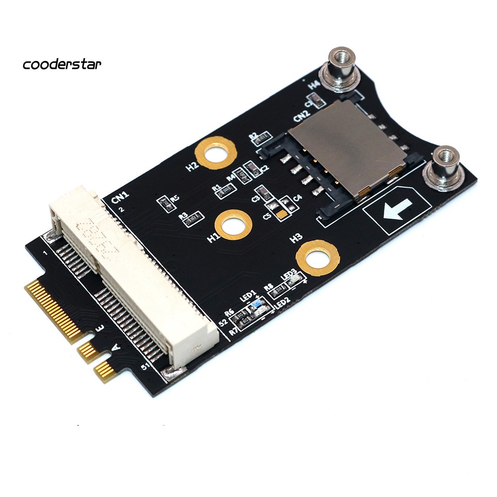 Bộ chuyển đổi Wdp Mini Pci-E sang M.2 Ngff Key A / E với khe cắm sim 3g / 4g