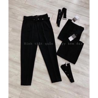 Quần đai vuông kèm belt