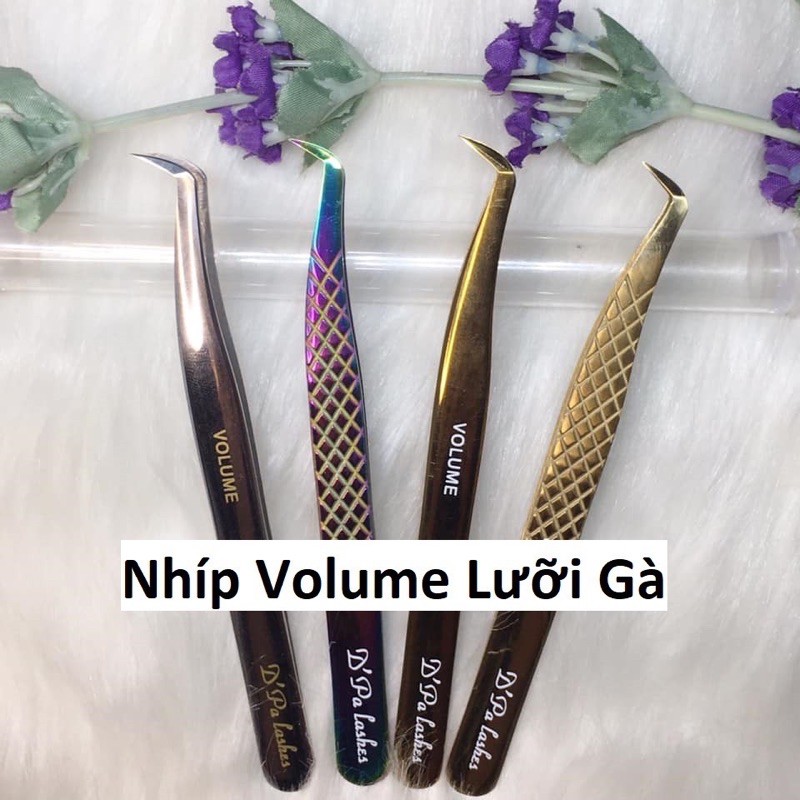 Nhíp volume phủ nhám sẵn D'Pa lasher cao cấp tạo fan 8-12d bảo hành trọn đời