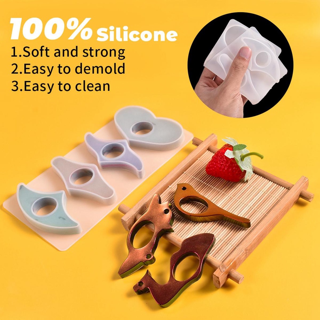 DARNELL Khuôn Làm Giá Đỡ Sách Bằng Epoxy Độc Đáo DIY