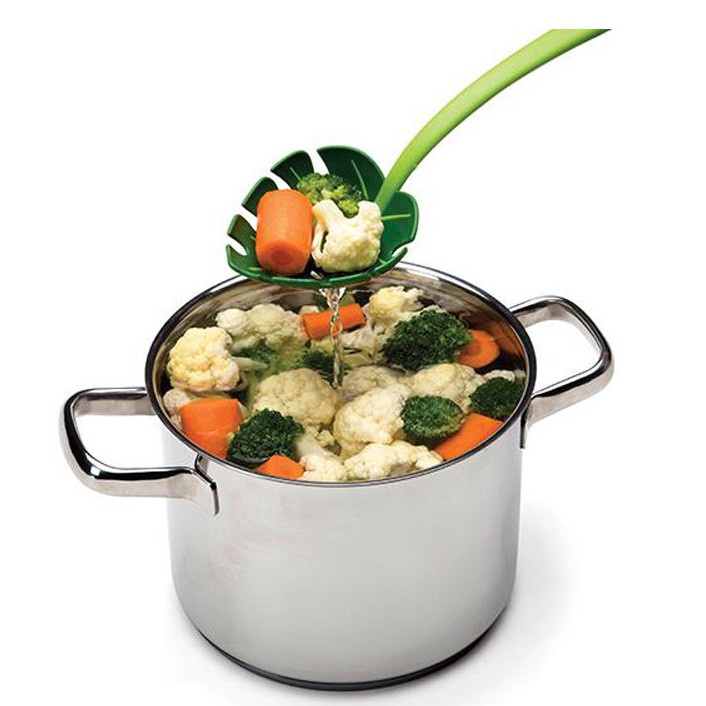 Vá Muông Vớt Thức Ăn Hình Dạng Chiếc Lá Tiện Lợi