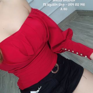 Áo tay phồng cúp ngực