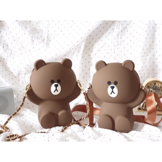 Túi đeo chéo Gấu Brown hàng Q'uncle Loại 1