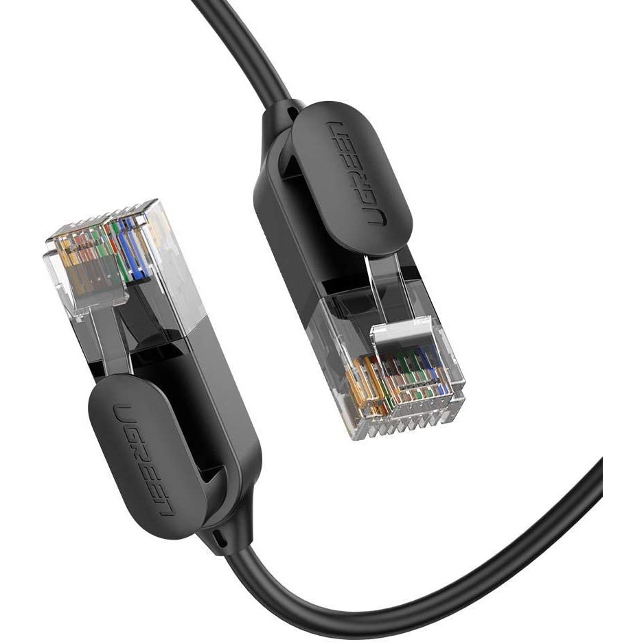 Dây cáp mạng Ethernet chuẩn CAT6A đầu cắm RJ45 siêu mỏng, hỗ trợ tốc độ nhanh lên đến 10Gbps dài từ 0.5-10m UGREEN NW122