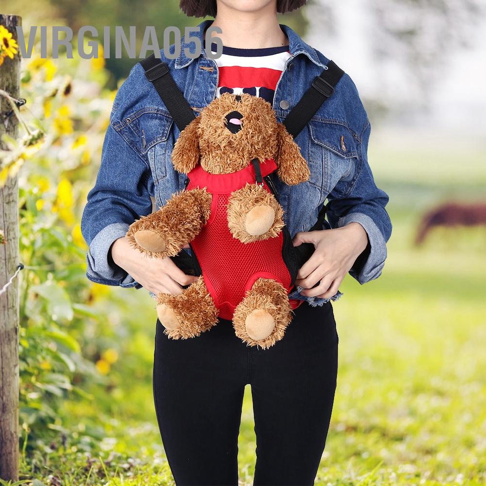 Có thể bán buôn 8 loại Cún cưng bền đẹp thời trang Năm lỗ Ba lô trước ngực Tote Túi lưới người vận chuyển Virgina056 Hàng giao ngay