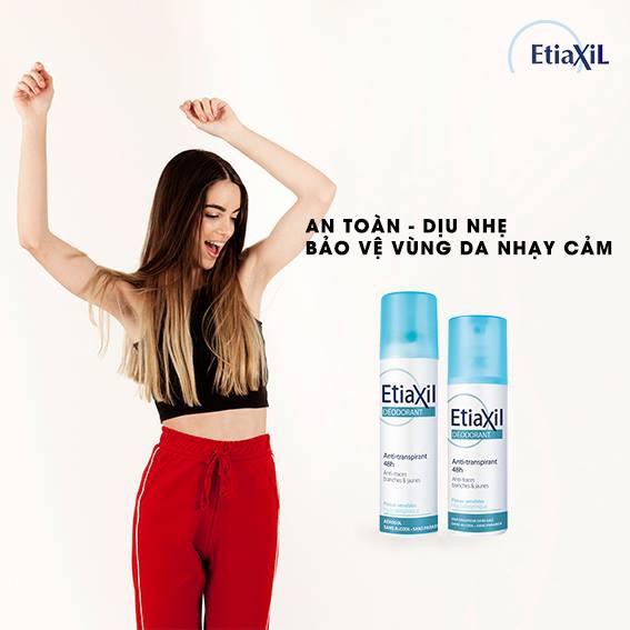 Xịt Khử Mùi Hàng Ngày Etiaxil Déodorant Anti-Transpirant 48h 150ml