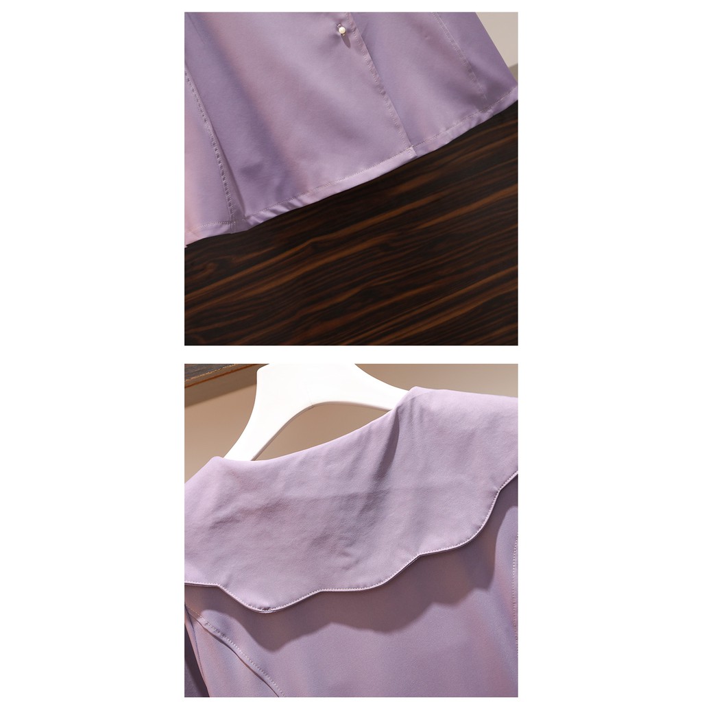 🌸Hàng Order🌸 Váy Tím Bigsize Đính Nơ Thắt Eo Cúc Ngọc Tiểu Thư Dịu Dàng 🌸Hàng Quảng Châu | BigBuy360 - bigbuy360.vn