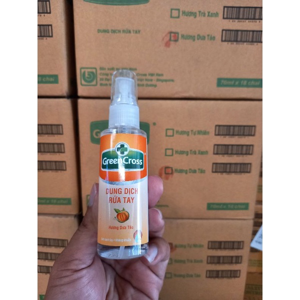 Dung Dịch Nước Rửa Tay Khô GREEN CROSS Hương Dưa Táo(70ml) | BigBuy360 - bigbuy360.vn