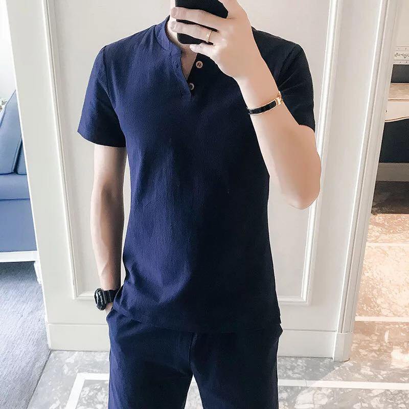 [ xả kho ] PM Bộ đũi nam S01V lịch lãm phong độ PM Fashion