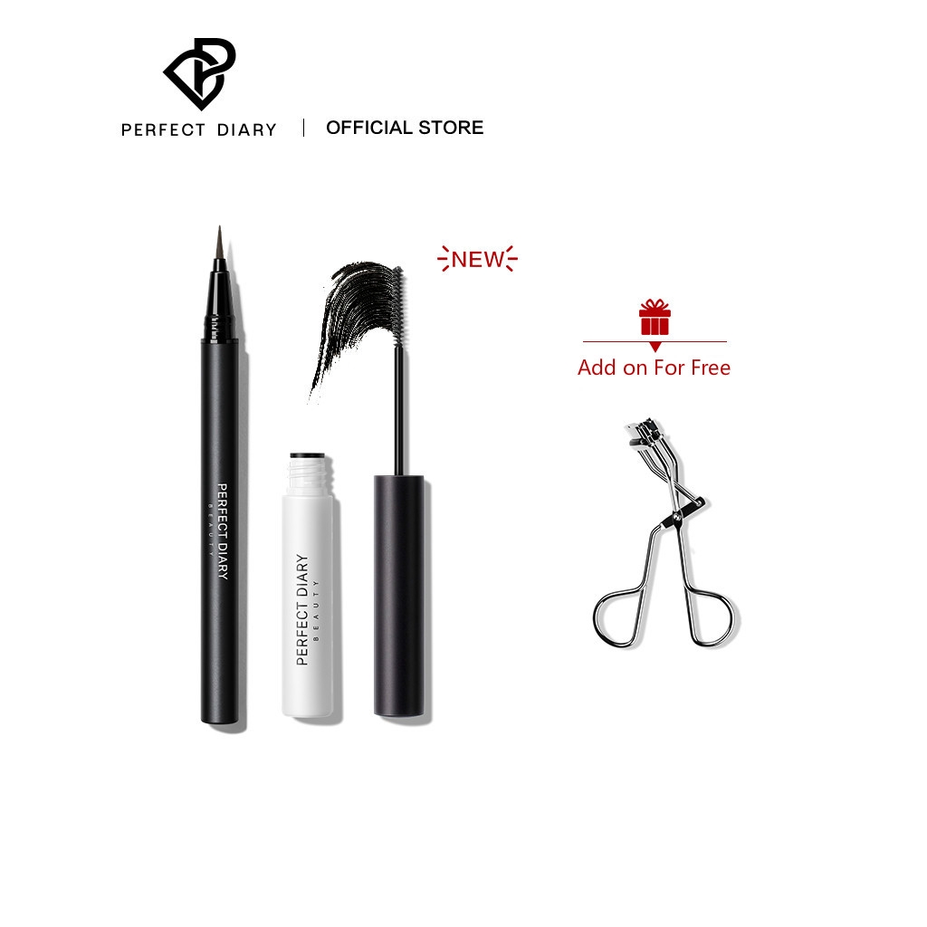 [Mã COSPD10 -10% ĐH250K]Set mascara và bút kẻ mắt lâu trôi chống thấm nước Perfect Diary