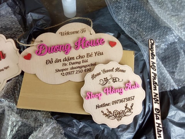 Bảng gỗ thương hiệu - đạo cụ chụp ảnh onl | BigBuy360 - bigbuy360.vn