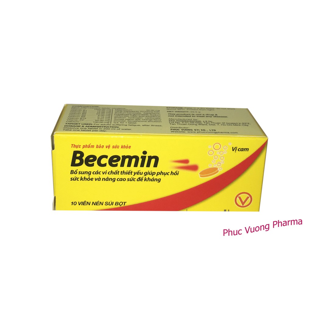 👌[CHÍNH HÃNG] VIÊN SỦI VITAMIN TỔNG HỢP BECEMIN-TĂNG SỨC ĐỀ KHÁNG, HỒI PHỤC SỨC KHỎE, ĐÁNH TAN MỆT MỎI | Thế Giới Skin Care