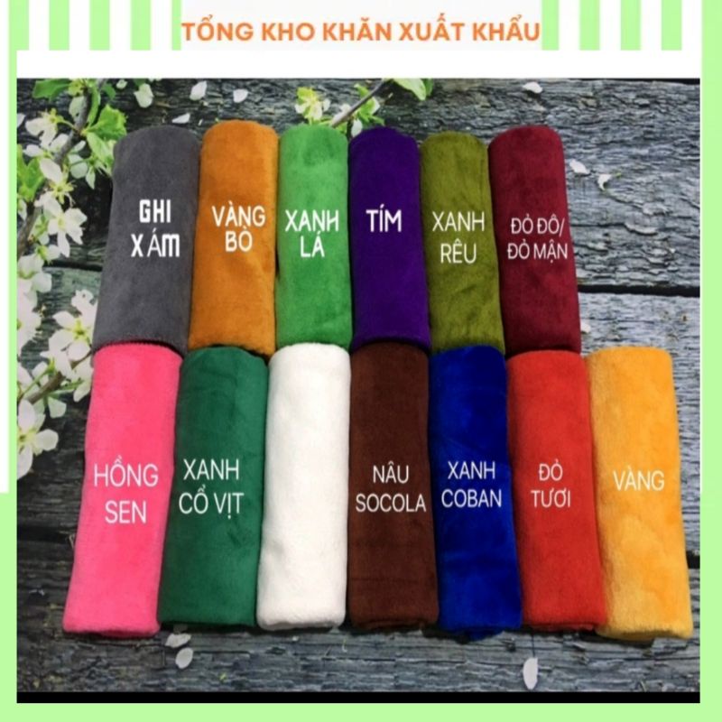 KHĂN GỘI ĐẦU,QUẤN ĐẦU SPA 35x75cm  thấm hút cực tốt HÀNG LOẠI 1