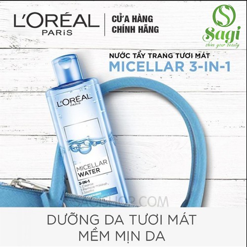 Nước Tẩy Trang Loreal Paris 3in1 Micellar Water 3 In 1 Deep Cleansing 400ml