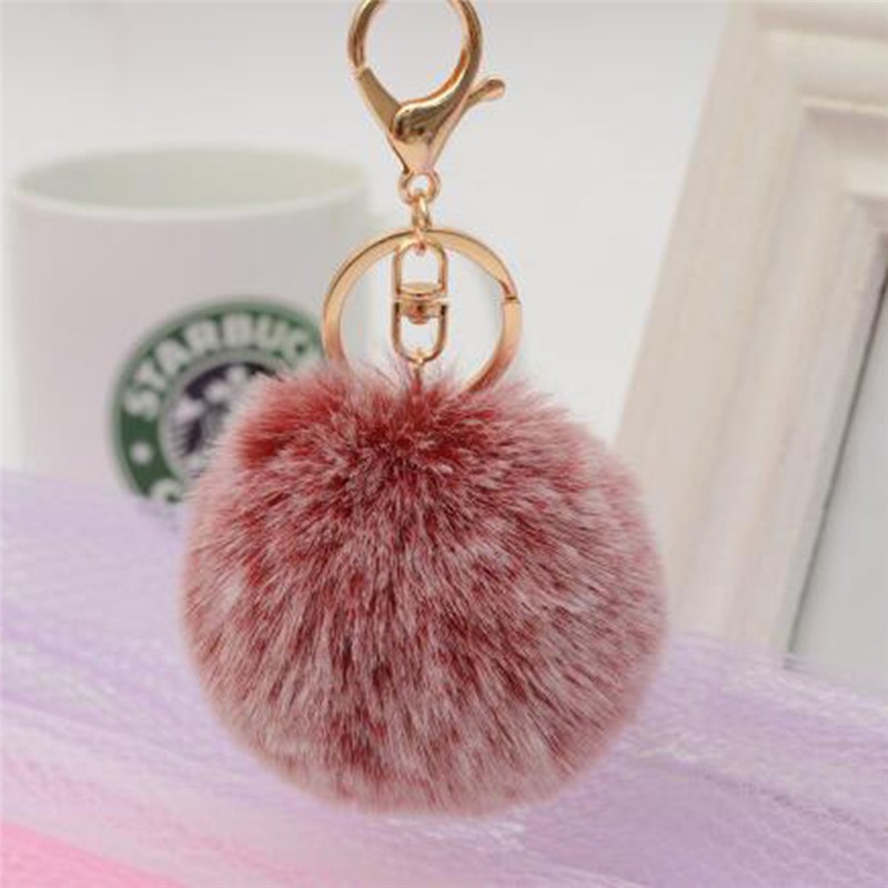 Móc Khóa Hình Cục Bông Dễ Thương