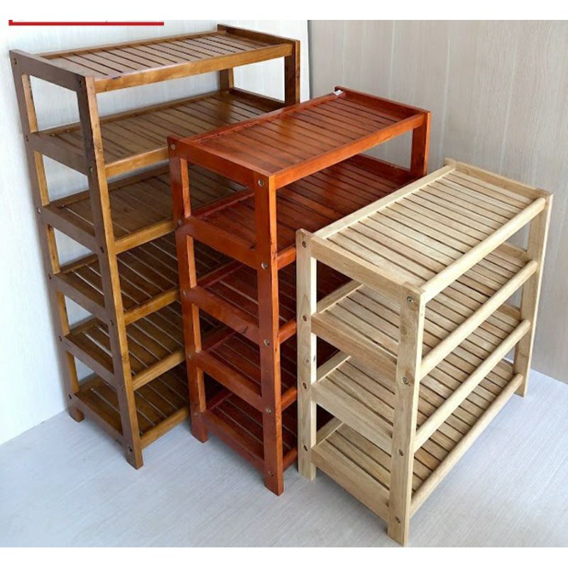 Kệ Gỗ Để Dép 4 Tầng, 5 Tầng, 6 Tầng (Hàng Lắp Ráp)